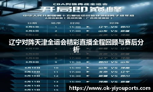 辽宁对阵天津全运会精彩直播全程回顾与赛后分析